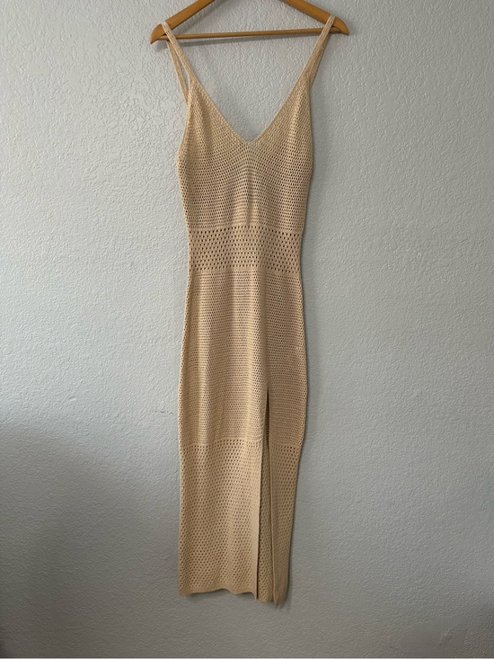 Forever 21 Other - Forever 21 Crochet Midi Dress Sz S Knit Tank Beach Cover Up Summer Festival NWT